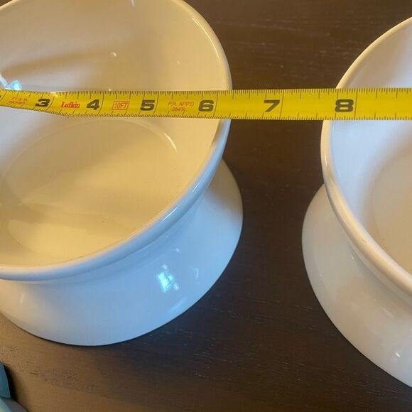 Raised Ceramic Dog or Cat Bowls and Two Slow Feeder Bowls - Picture 8 of 12